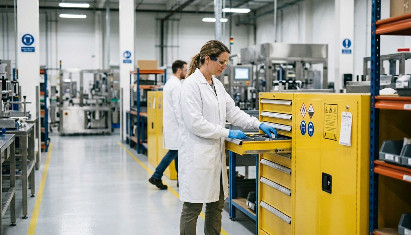 Entre ergonomie et conformité : le vrai rôle des armoires dans l'industrie